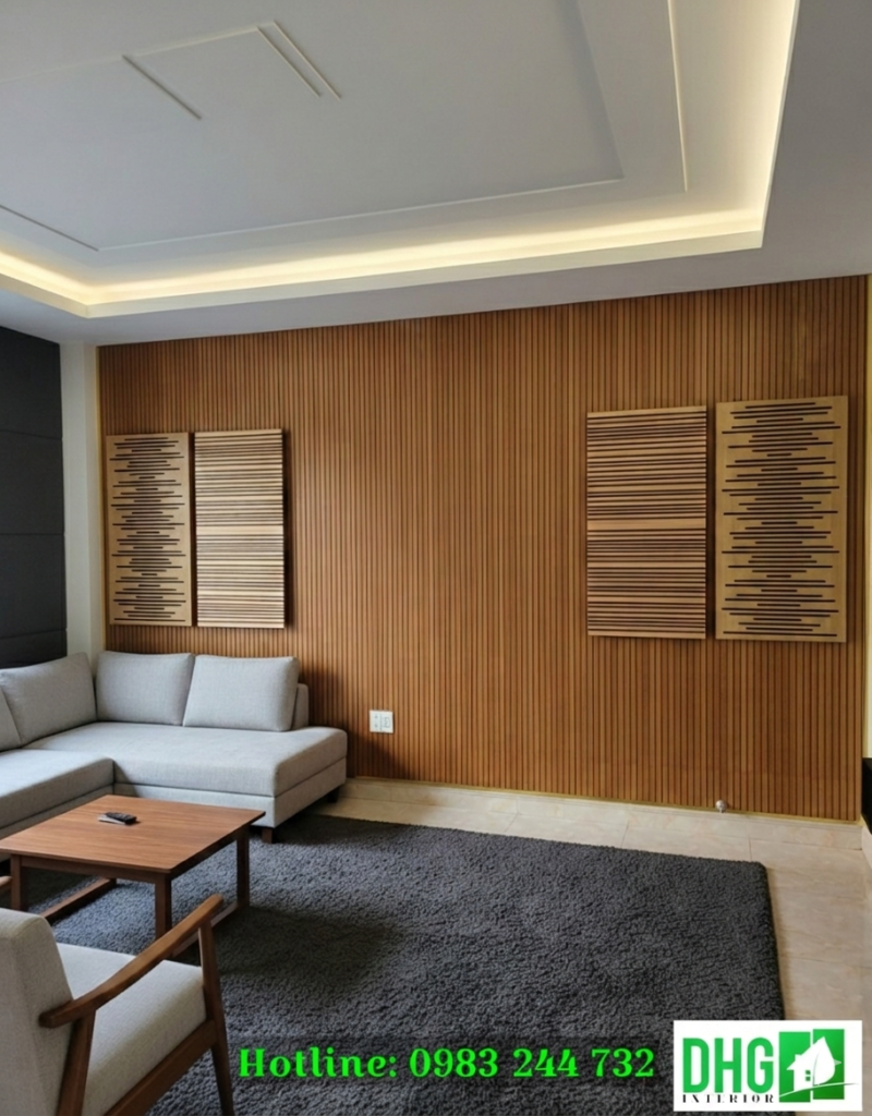 Gỗ Tiêu Âm: Giải Pháp Xử Lý Âm Thanh Sang Trọng & Chuyên Nghiệp 3 Gỗ tiêu âm xẻ rãnh
