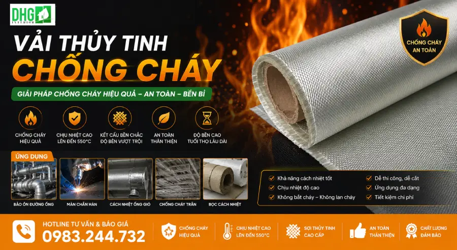 Vải thủy tinh chống cháy DHG Interior