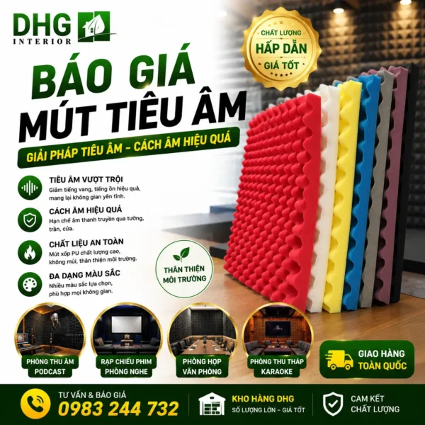 Báo Giá Mút Tiêu Âm, Cách Âm
