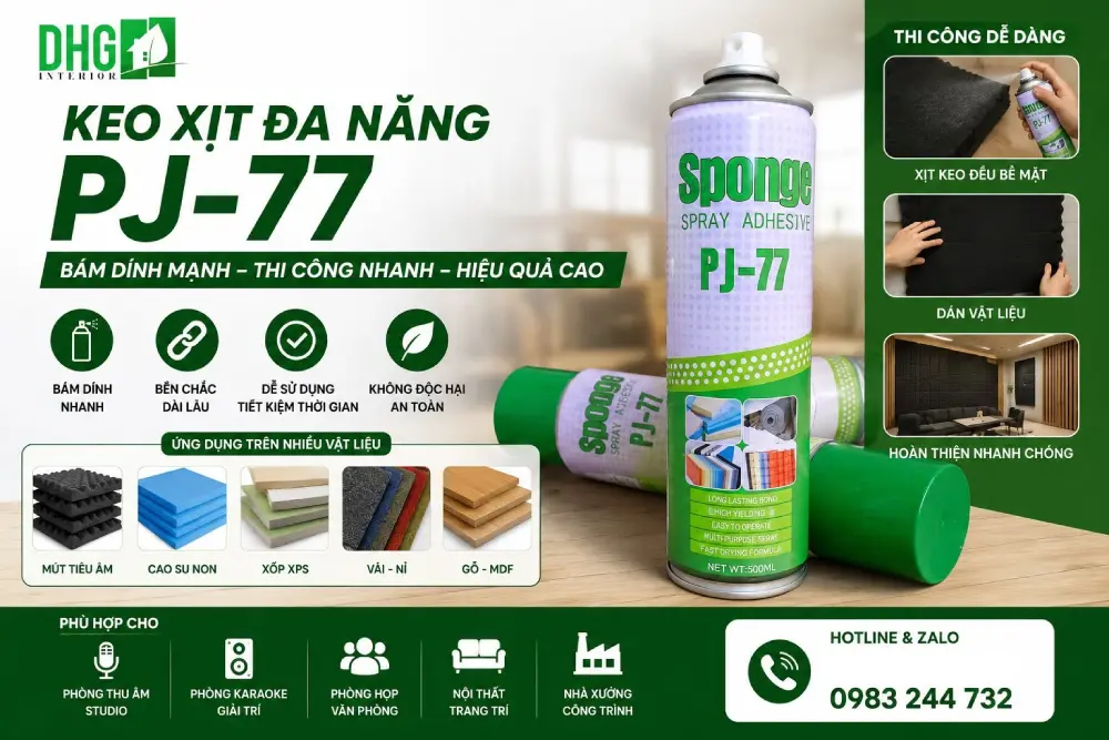 Keo Dán Dạng Xịt Đa Năng PJ-77