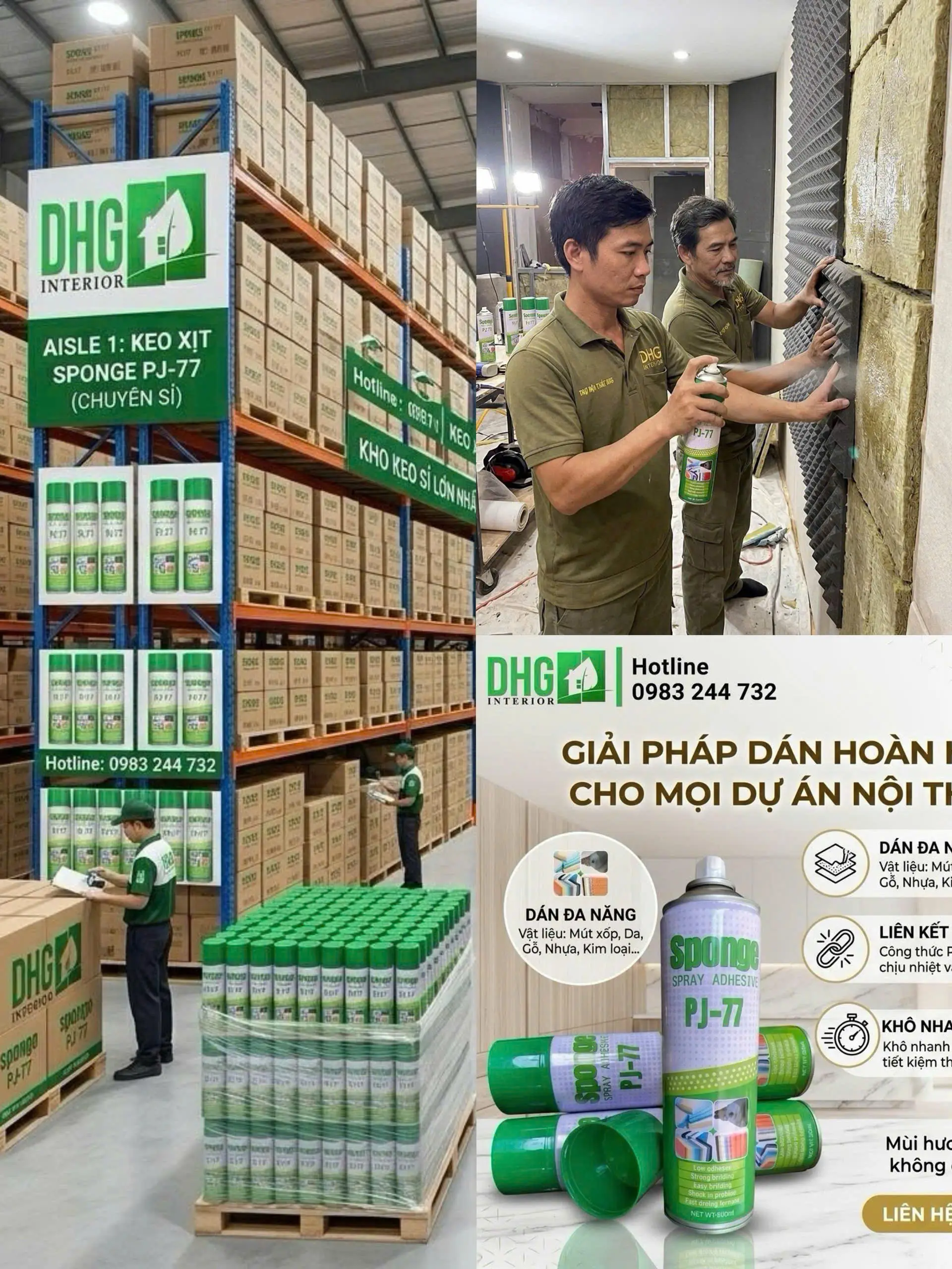 Keo Xịt Đa Năng PJ-77 là dòng keo phun chuyên dụng với độ bám dính cao, thi công nhanh, phù hợp cho nội thất, sofa, gỗ, mút xốp và nhiều vật liệu khác. Tìm hiểu ưu điểm, cách sử dụng và địa chỉ mua uy tín