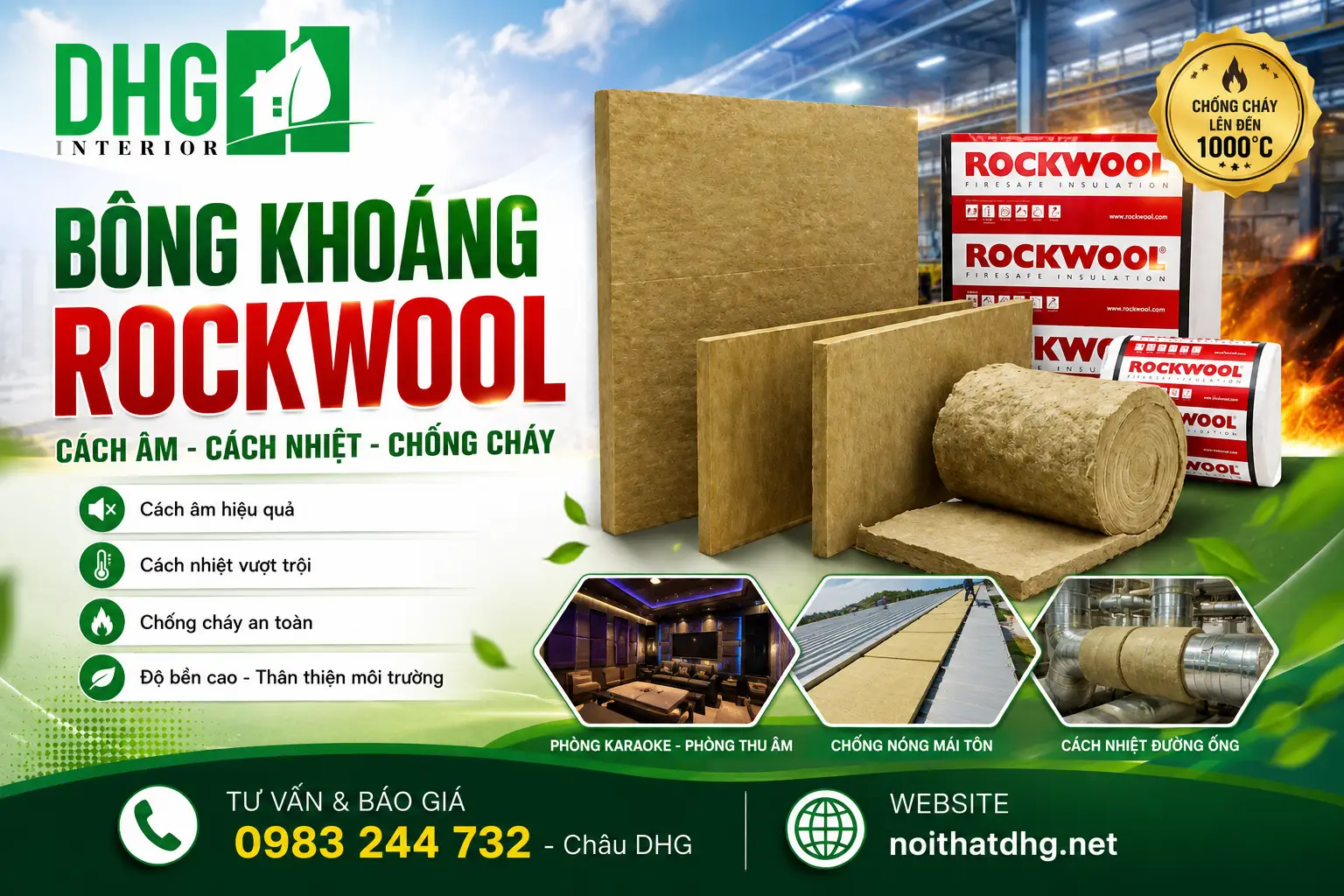 Bông Khoáng Rockwool