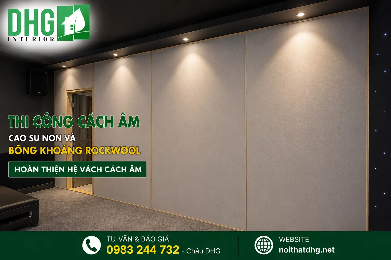 Thi Công Cách Âm Cao Su Non Và Bông Khoáng Rockwool Hiệu Quả Cho Mọi Công Trình 2 Thi Công Cách Âm Cao Su Non Và Bông Khoáng Rockwool