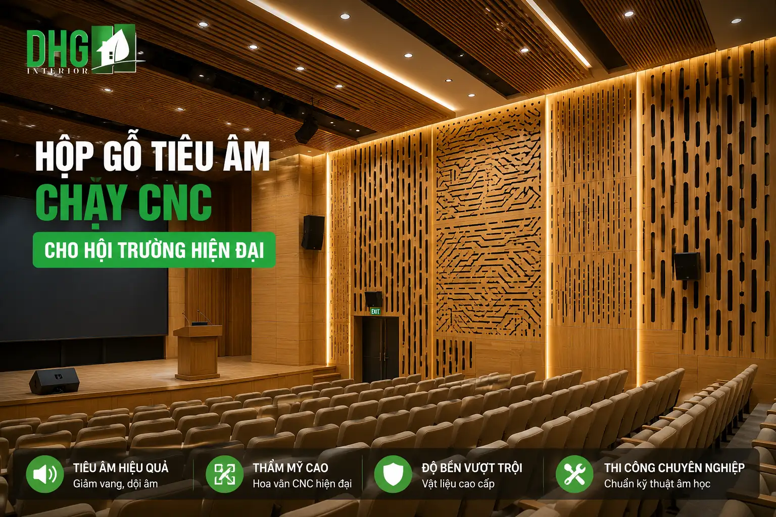 4 Mẫu Hộp Gỗ Tiêu Âm Chạy CNC Đẹp, Hiệu Quả Và Được Ưa Chuộng 2026 2 Hộp gỗ tiêu âm chạy CNC