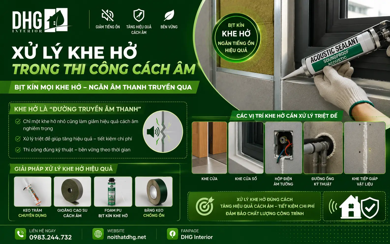Thi Công Cách Âm Hiệu Quả Giúp Tăng Chất Lượng Công Trình Và Tiết Kiệm Chi Phí 4 Thi Công Cách Âm
